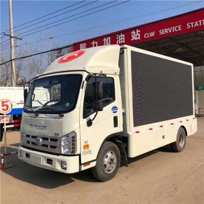 China P6 Digital LED Billboard Truck 192*192mm 4×2 3 Sides High Brightness for sale
