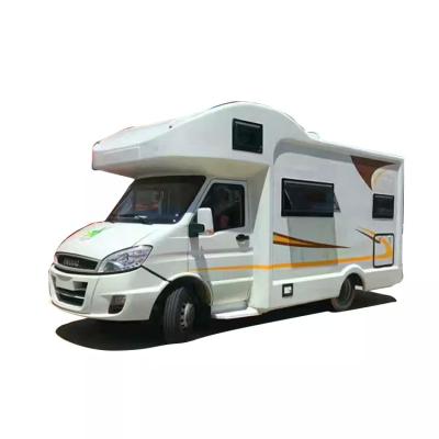 China Automatic Transmission RV Caravan Van Foton , Fiberglass Outdoor Camping Car Decorated for sale