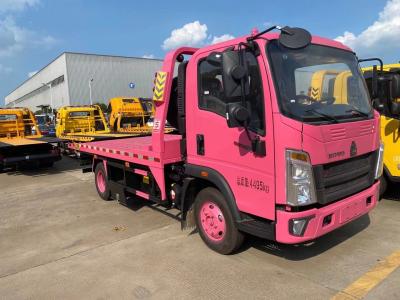 China Pink Tow Wrecker Truck 4X2 8x4 Emergency Recovery Truck for sale