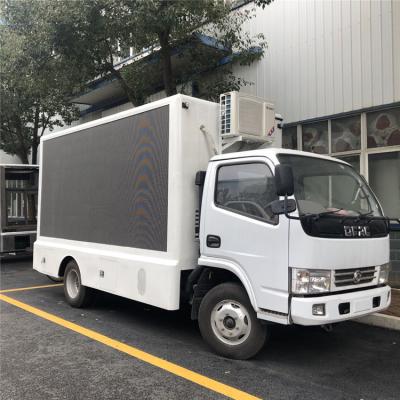 China Diesel Type Advertising Mobile Billboard Truck DFAC Hydraulic Control With 15kw Generator for sale