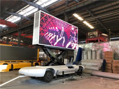 China P6 Billboard Mobile LED Advertising Trailer Outdoor 7000 cd/m2 ISO for sale