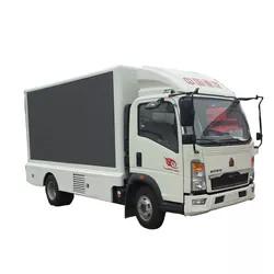 China 90km/H Mobile LED Display Truck Loop Ventilation Digital LED Advertising Truck for sale