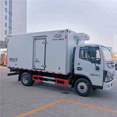 China O dever claro refrigerou o caminhão 100km/H da caixa, caminhão de Choi Steel Frozen Food Delivery à venda
