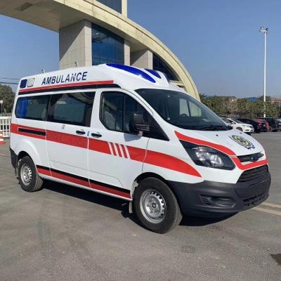 China Six Seats Medium Duty Ambulance Emergency Monitoring Ford Transit Van Ambulance for sale