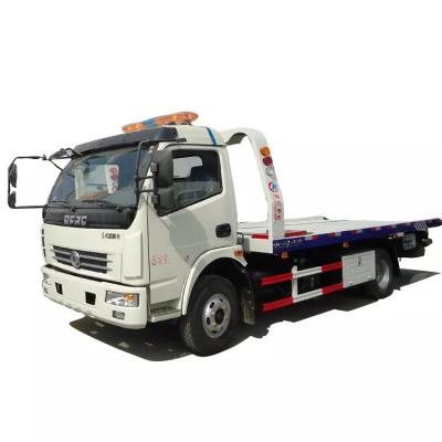 China 4 - 5 Ton Flatbed Wrecker Tow Truck / Hydraulic Right Hand Drive Truck for sale