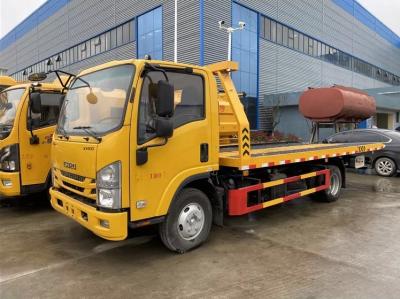 China 120hp Light Duty Wrecker Tow Truck 6x4 3 Ton Slide Flatbed ISUZ KV100 for sale
