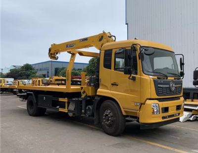 China 8 - 10 Ton Car Wrecker Tow Truck Platform 6.3T Crane Customized for sale