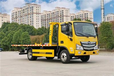 China 5 Tons Winch Tow Truck FOTON Aumark 4*2 Flatbed Towing Truck for sale