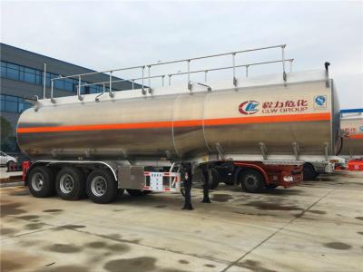 China reboque de alumínio tri Axle Fuel Tank Semi Trailer do petroleiro de óleo 45,000L à venda