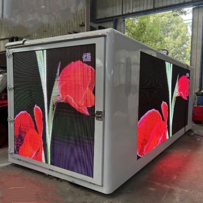 China Customized 3 Sides P6 High Brightness LED Display Box Mounted On Truck for sale
