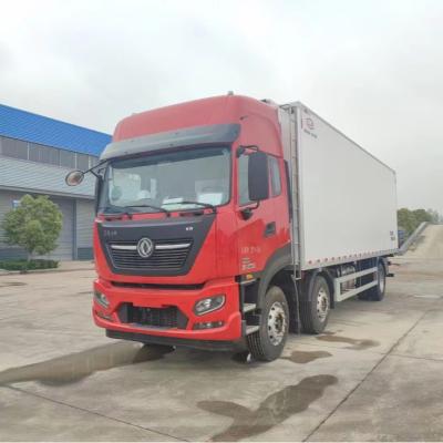 中国 Dongfeng 10の車輪冷却装置トラック6x4のフリーザーのトラックによって冷やされている容器のトラック 販売のため