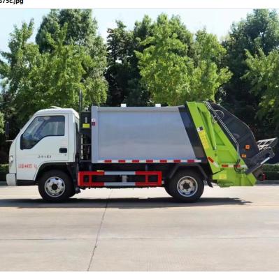 China Foton 115hp Waste Compactor Truck 4X2 6 Wheels Garbage Bin Truck for sale