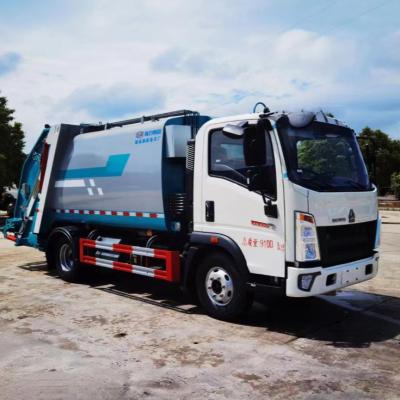 中国 New Sinotruck Howo 6wheel Lift Compactor Garbage Truck 10ton Garbage Cleaning Truck 販売のため