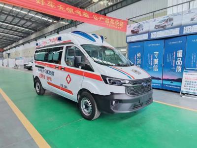 China 85kw Emergency Ambulance Car Euro 3 Emission Standard 5750*2036*2500mm Specification for sale