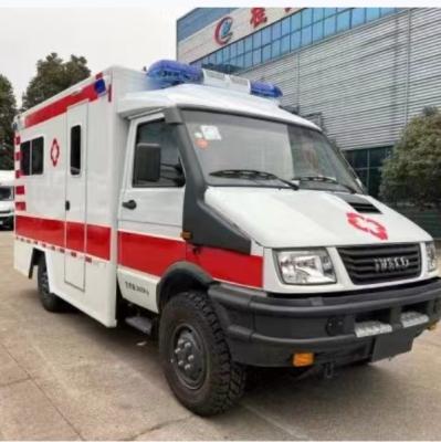 China Top Level 3.0T Diesel Engine High Roof Automatic IVECO Ambulance for sale