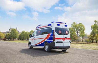 China 3495KG Left Hand Drive Ambulance Euro 5 Standard New Ambulance for sale