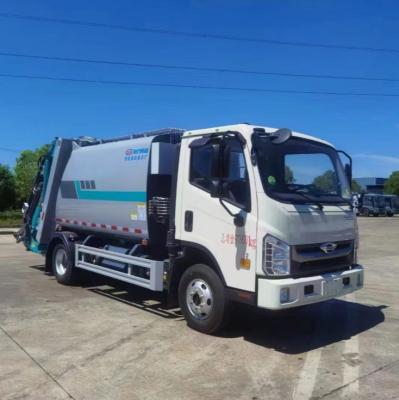 China Diesel Fuel 6.50-16 Tire Garbage Bin Truck With 6 Pieces And 1 Spare for sale