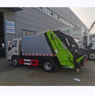 China Foton Compactor de acero al carbono Camión de basura Velocidad máxima de conducción 90 Km/h en venta