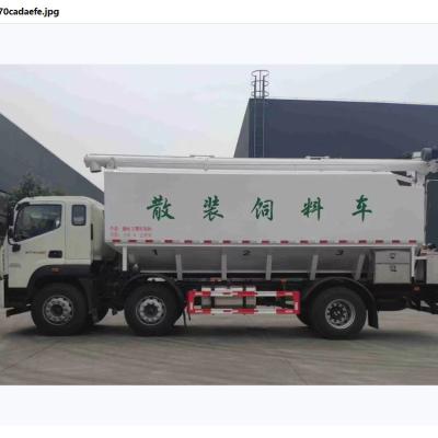 China Bulk Feed Delivery Vehicle Descriptions Types Dimension 7700*2500*3550mm for sale