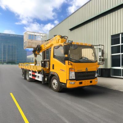 China Howo Chassis 4x2 Drive 21M Truck Mounted Aerial Work Platform 95km/H 200kg Load for sale