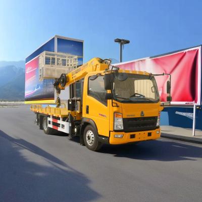 China 360º Rotation 21m Telescopic Boom Aerial Work Platform Truck with Two Row Cab for sale