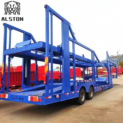 China 2-axle Frame-type 6-position Car Carrier Trailer with 13.75m Length for sale