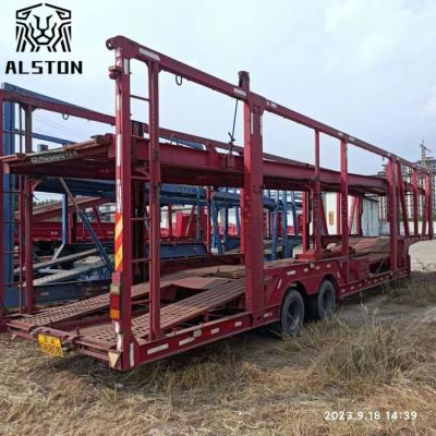 China 6-Position Vehicle Transporter with BPW Axles, Used Car Carrier Trailer For Sale for sale