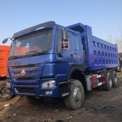 China 6x4 azul utilizó los camiones de Howo, Sinotruk Howo 10 Wheeler Dump Truck en venta