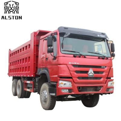 Chine Sinotruck utilisé Howo 10 Wheeler Dump Truck 371HP 6x4 25 tonnes à vendre