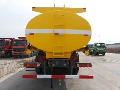 China Yellow 371HP 6X4 20000L Diesel Fuel Tanker Truck for sale