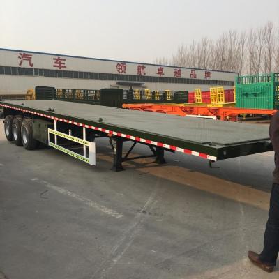 China 3/4 Axles 20ft 40ft 45ft Used Flatbed Semi Trailers for sale