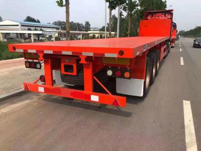 China Triple Axle 12 Metre Flatbed 3 Axle Truck Trailers for sale