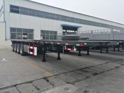 China 80 Ton 40ft 45ft Used 4 Axle Flatbed Semi Trailer for sale