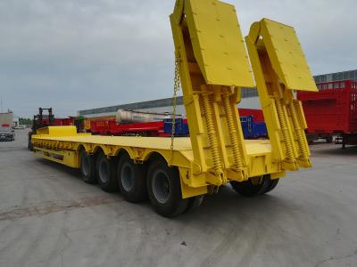 China 2 3 4 Axle Hydraulic Low Bed Trailer For Bulldozer Transport for sale