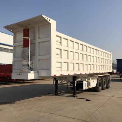 China Rear Dump Trailers 3 4 Axle 35 40 Cubic Meter for sale