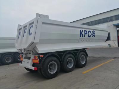 China Light Dead Weight Rear Dump Trailers 3 Axle 60 Ton for sale