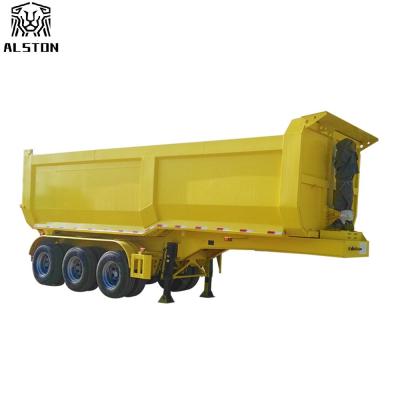 China De 50 toneladas de 40 toneladas de Axle End Dump Trailer do transporte da areia tri à venda