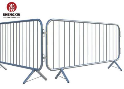 China Temporary 1mx2m Crowd Control Barrier Metal Pipe Steel For Event for sale