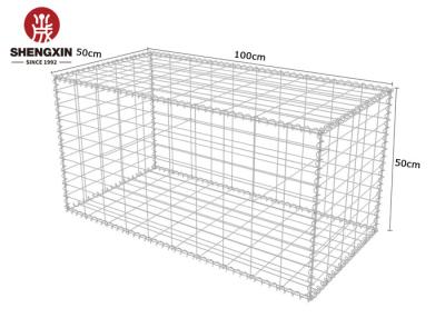 China Galvanized 2*1*1m 3.0mm Gabion Wall Baskets Wire Mesh Fence Box for sale