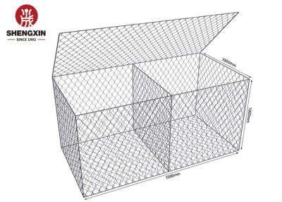 China Welded 2Mx1Mx1M Gabion Wall Baskets Hexagonal Gabion Box for sale