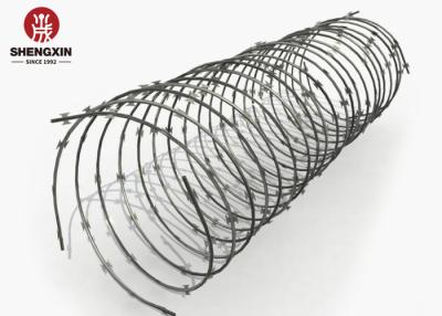 China Cross Razor 8m Galvanized Razor Barbed Wire Protective Construction for sale