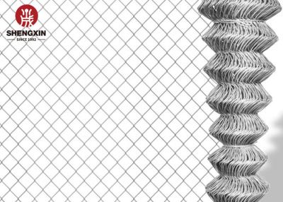 China Poultry Farm 9 Gauge Chain Link Fence 100x100mm Diamond Mesh Fence for sale