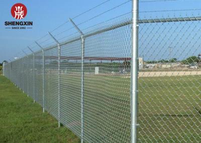 China 2mx15m Portable Chain Link Fence Panels Zinc Coated Wire Mesh Fencing for sale