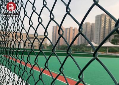 China Temp Industry Security Wire Galvanized 8 Ft Chain Link Mesh Fence 2.5m for sale