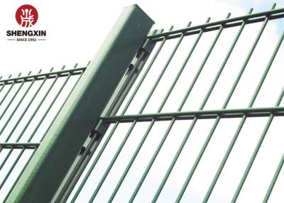 China Diamond Welded Border Grillage Double Wire Fence Anti Climb for sale