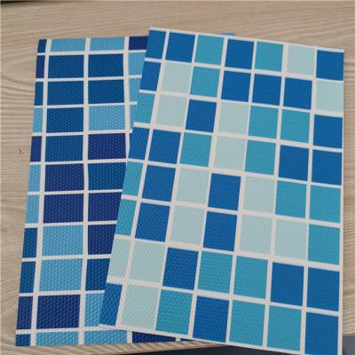 China PVC Swimming Pool Liner, Thickness 1.5mm, Blue, Mosaic, Reinforced with Fabric, Heating Weldable, manufacturer, factory for sale