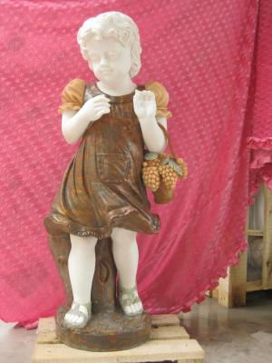 China Multi-colour baby marble sculpture for sale