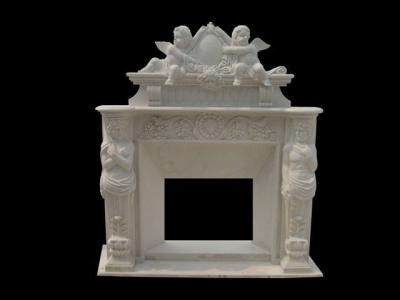 China White marble fireplaces mantel for sale