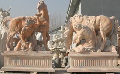 China Horse stone sculpture for garden for sale