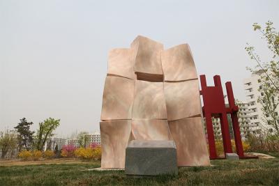 China Landscape sculpture with Natural stone for city for sale